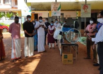 തച്ചമ്പാറ ഡൊമിസിലിയറികെയർ സെന്ററിലേക്ക്ഇസാഫ് മെഡിക്കൽ ഉപകരണങ്ങൾ നൽകി