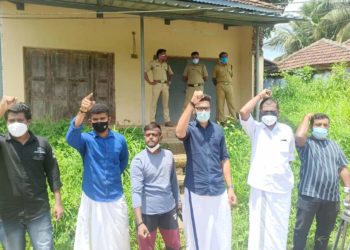 സ്പിരിറ്റ് മാഫിയയുടെ ഉടമസ്ഥതയിലുള്ള എക്സൈസ് കെട്ടിടം അടച്ചു പൂട്ടുക :യുവമോർച്ച
