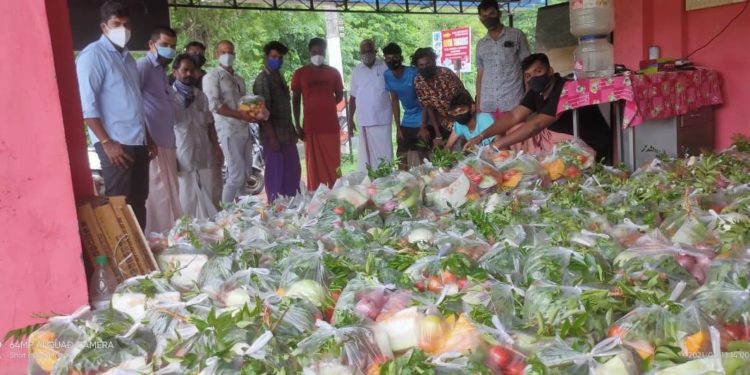 300 കുടുംബങ്ങൾക്കുള്ള പച്ചക്കറികിറ്റുകൾ വിതരണം ചെയ്തു