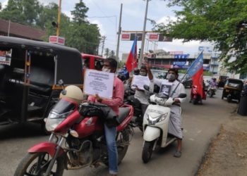 ഇന്ധന വിലവർദ്ധനവിനെതിരെ തൊഴിലാളി യൂണിയനുകളുടെ പ്രതിഷേധം
