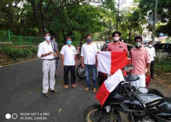 ജനാധിപത്യ കേരള കോൺഗ്രസ് ചക്രസ്തംഭന സമരം നടത്തി
