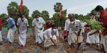 സുഭിക്ഷ കേരളം പദ്ധതി കെ ബാബു  എം എൽ. എ. ഉൽഘാടനം നിർവഹിച്ചു.