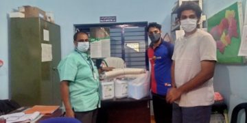 മെസ്സിയുടെ ജന്മദിനം : പ്രതിരോധ സാമഗ്രികൾ നൽകി പല്ലശ്ശന ഫാൻസ്
