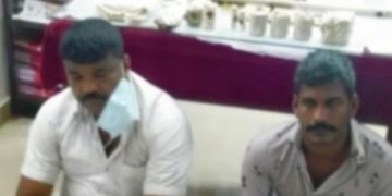 നെല്ലിയാമ്പതിയി ൽ മ്ലാവിനെ  പിടികൂടിയ രണ്ടുപേർ അറസ്റ്റിൽ
