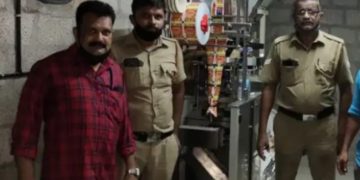 ചെർപ്പുളശ്ശേരിയിൽ  വൻ വ്യാജ ഹാൻസ് നിർമ്മാണ കേന്ദ്രം   കണ്ടെത്തി