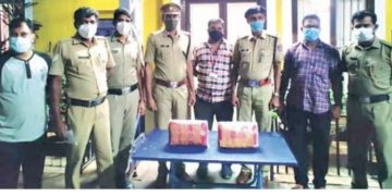 ട്രെ​യി​നി​ൽനി​ന്ന്​ നാ​ലുകി​ലോ ക​ഞ്ചാ​വ് പിടികൂടി