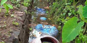 മാലിന്യം തള്ളൽ തുടരുന്നു… ഞാങ്ങാട്ടിരി പുഴയോരം തളരുന്നു