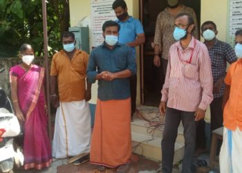 അംഗനവാടിയിലെ ഇലക്ട്രിക്കൽ വർക്ക് സൗജന്യമായി ചെയ്തു നൽകി