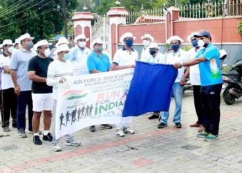 എയർ ഫോഴ്സ് അസോസിയേഷൻ പാലക്കാട് ചാപ്റ്റർ നഗരത്തിൽ കൂട്ടയോട്ടം നടത്തി