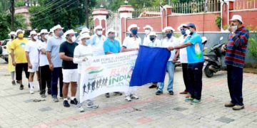 എയർ ഫോഴ്സ് അസോസിയേഷൻ പാലക്കാട് ചാപ്റ്റർ നഗരത്തിൽ കൂട്ടയോട്ടം നടത്തി
