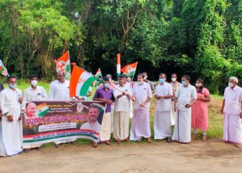 യൂത്ത് കോൺഗ്രസ്‌ പദയാത്ര സംഘടിപ്പിച്ചു.