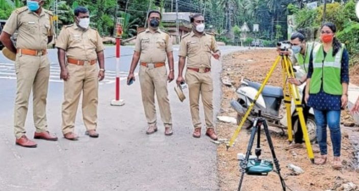 കല്ലടിക്കോട്  റോഡിലെ അപകട മേഖല :  വിദഗ്ധ പരിശോധന നടത്തി