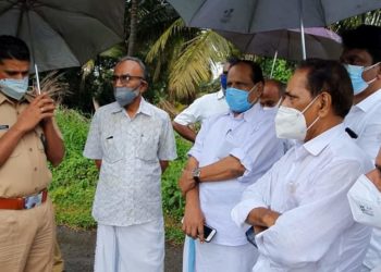 കാട്ടു പന്നി ആക്രമണം മൂലം കൃഷി നാശം സംഭവിച്ച സ്ഥലങ്ങൾ സന്ദർശിച്ചു.