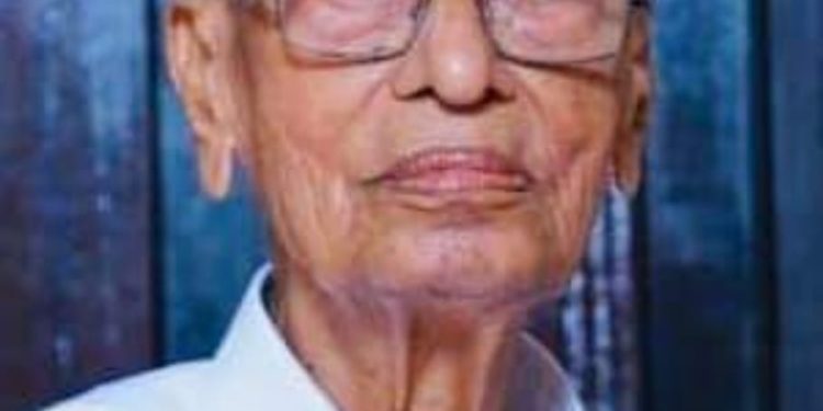 മുൻ ജില്ലാ ജഡ്ജ് 101-ാം വയസ്സിൽ അന്തരിച്ചു