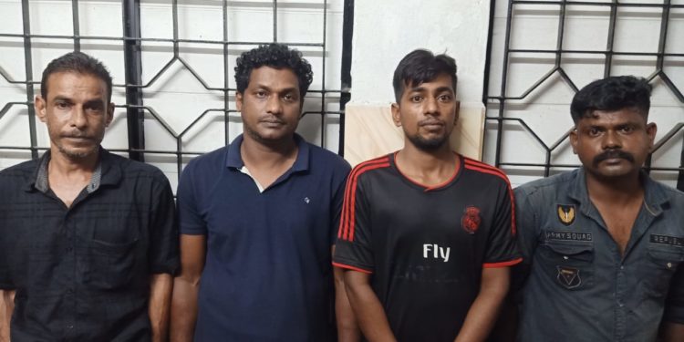 നിർമാണ സാമഗ്രികൾ മോഷ്ടിച്ച് വിൽപന നടത്തുന്നവർ പിടിയിൽ