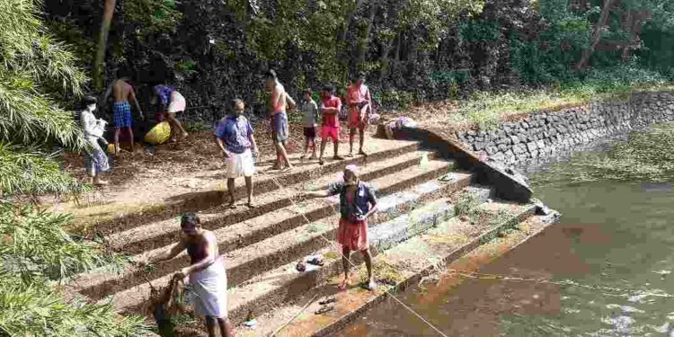 ബി. ജെ. പി. നെന്മാറ പഞ്ചായത്ത് കമ്മിറ്റി ശുചീകരണ പ്രവർത്തനങ്ങൾക്ക് നേതൃത്വം നൽകി.
