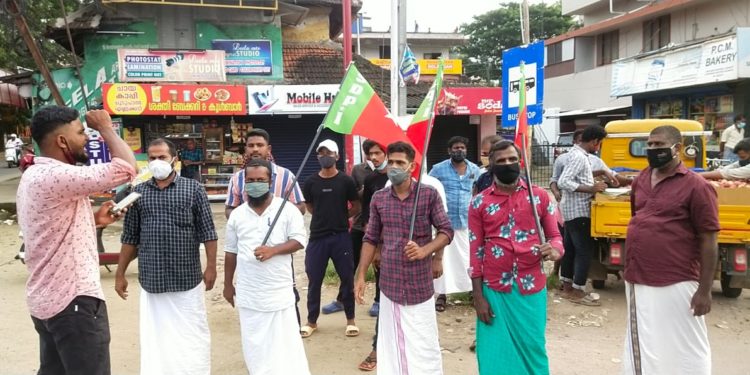 ഭാരത ബന്ദിന് ഐക്യദാർഢ്യം പ്രഖ്യാപിച്ചു എസ്ഡിപിഐ പ്രതിഷേധ പ്രകടനം നടത്തി