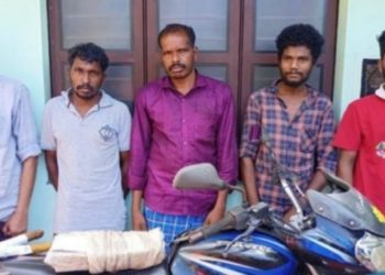 ചന്ദന മരങ്ങൾ മുറിച്ച് കടത്തിയ 5 പേർ പിടിയിൽ