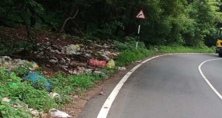 വനമേഖലയിലെ മാലിന്യംനിക്ഷേപിക്കൽ. യാത്രക്കാർക്ക് ഭീഷണിയാവുന്നു.