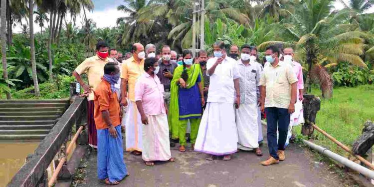 വരണി പാലം പുന:നിർമ്മാണ പണികൾക്ക് തുടക്കം