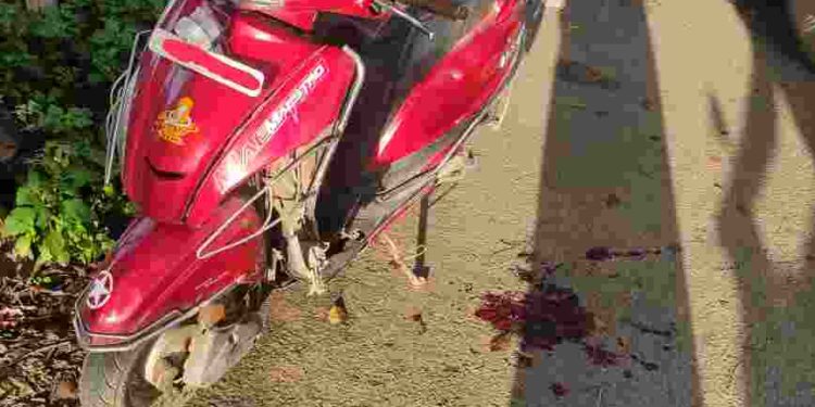 പറളി ചന്തപുരയിൽ വാഹനാപകടം ; ഒരാൾക്ക് പരിക്ക്