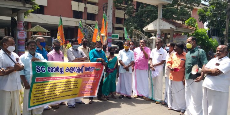 ബി.ജെ.പി. പട്ടിക മോർച്ച കലക്ട്രേറ്റ് ധർണ്ണ നടത്തി.