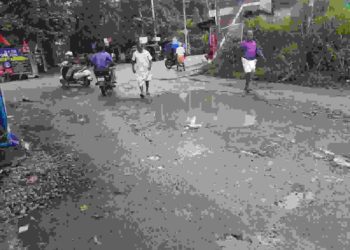 യാത്രക്കാർക്ക് ദുരിതം വിതച്ച് പല്ലാവൂർ-കുനിശേരി റോഡ്