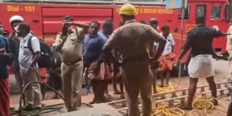 കെട്ടിടത്തിന്റെ മുകളിൽ നിന്ന് താഴെയുള്ള കിണറ്റിലേക്ക് വീണ് അതിഥി തൊഴിലാളികൾക്ക് ദാരുണാന്ത്യം