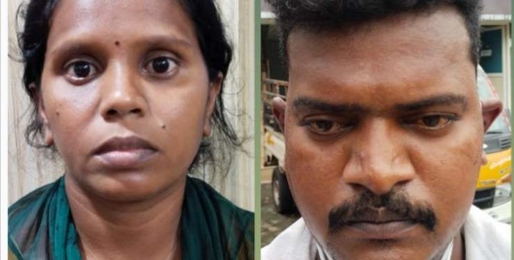 26 ലക്ഷത്തിന്റെ ആഭരണങ്ങൾ മോഷ്ടിച്ച ദമ്പതികൾ പിടിയിൽ