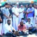 PSC ഓഫീസിലേക്ക്    പിച്ചച്ചട്ടി സമരം നടത്തി യൂത്ത് കോൺഗ്രസ്