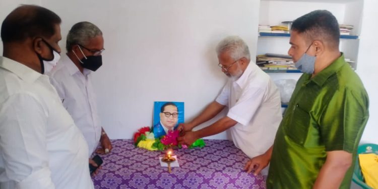 ഡോ ബി ആർ അംബേദ്‌കറുടെ ചരമദിനം ആചരിച്ചു.