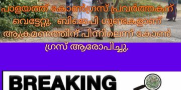വടക്കഞ്ചേരി പാളയത്ത് സംഘർഷം: യൂത്ത് കോൺ​ഗ്രസ് പ്രവർത്തകന് വെട്ടേറ്റു; പിന്നിൽ ബിജെപിയെന്ന്