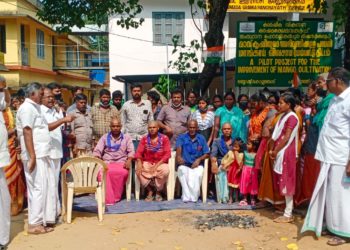 കു​ടി​ൽ​കെ​ട്ടി സ​മ​രം 70ാം ദി​ന​ത്തി​ൽ; ത​ല മു​ണ്ഡ​നം ചെ​യ്ത് പ്ര​തി​ഷേ​ധം