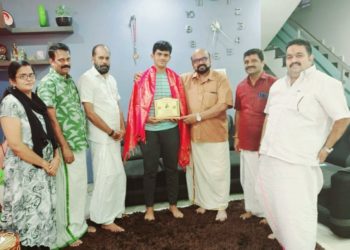 സ്വർണ്ണ മെഡൽ ജേതാവ് എസ്.സയന്തിനെ അനുമോദിച്ചു