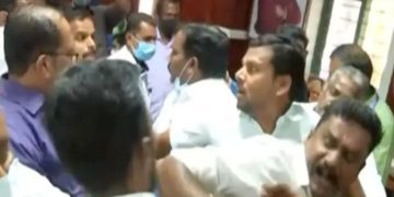 നഗരസഭയില്‍ കൗണ്‍സില്‍ യോഗത്തില്‍ സംഘര്‍ഷം.