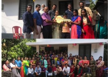 പുതുവർഷദിനത്തിൽ ഉഷയ്ക്കും,ജമുനയ്ക്കും സ്നേഹവീടൊരുക്കി താക്കോൽ കൈമാറി, ബി.എസ് എസ്. ഗുരുകുലം സ്കൂൾ.