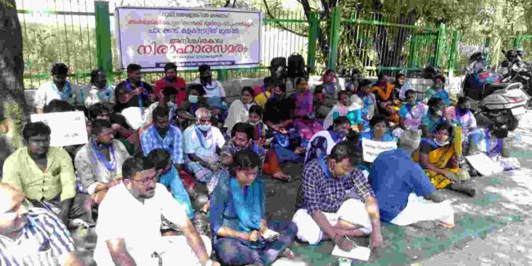 അംബേദ്കർ കോളനി അനിശ്ചിതകാല നിരാഹാര   സമരം  93 ദിവസo പിന്നിട്ടു