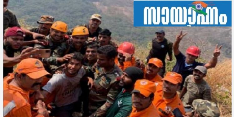 ബാബുവിനെ രക്ഷിച്ച ഇന്ത്യന്‍ സൈന്യത്തിന് നന്ദി അറിയിച്ച്‌ മുഖ്യമന്ത്രി പിണറായി വിജയന്‍.