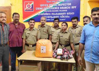 പാലക്കാട് റെയിൽവേ ജംഗ്ഷനിൽ എട്ട് കിലോ കഞ്ചാവ് പിടിച്ചെടുത്തു