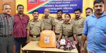 പാലക്കാട് റെയിൽവേ ജംഗ്ഷനിൽ എട്ട് കിലോ കഞ്ചാവ് പിടിച്ചെടുത്തു