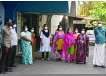 ബിഎസ്എന്‍എല്‍ ജീവനക്കാര്‍ പ്രതിഷേധിച്ചു