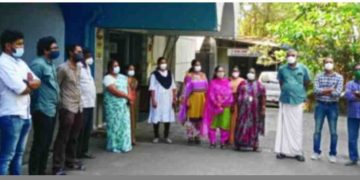 ബിഎസ്എന്‍എല്‍ ജീവനക്കാര്‍ പ്രതിഷേധിച്ചു