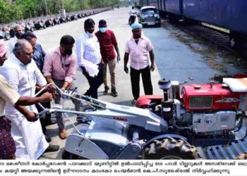 KAMCO പാലക്കാട്‌ യൂണിറ്റിൽ നിന്ന് പവർ ടില്ലറുകളും  അസമിലേക്ക് അയച്ചു.