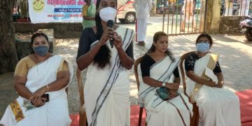 സ്ത്രീശക്തി’ കലജാഥക്ക്- മലമ്പുഴയിൽ ഉജ്ജ്വ സ്വീകരണം