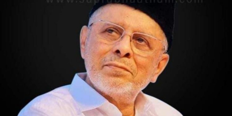 ഹൈദരലി തങ്ങളുടെ മതേതര കൈരളിക്ക് തീരാനഷ്ടം: അസീസ് മാസ്റ്റർ