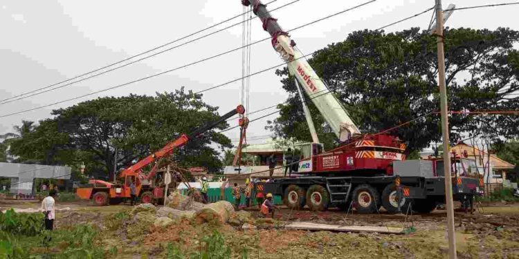 നടക്കാവ് മേൽപ്പാലം പണി ധ്രുതഗതിയിൽ