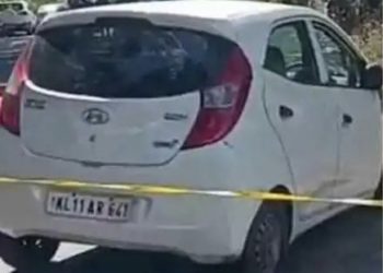 പ്രതികൾ രക്ഷപ്പെട്ട കാർ കഞ്ചിക്കോട് ഉപേക്ഷിക്കപ്പെട്ട നിലയിൽ ഇ