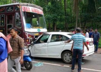 ഇടകുർശിയിൽ വാഹനാപകടം :നാലുപേർക്ക് പരിക്ക്.