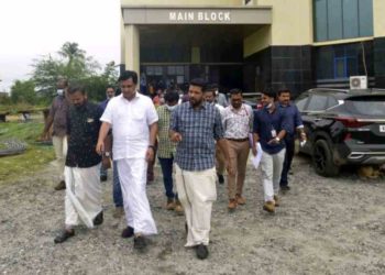 മെഡിക്കൽ കോളേജിലെ നിർമ്മാണ പ്രവർത്തനങ്ങൾ വിലയിരുത്തുന്നതിന്  മന്ത്രി പി. എ മുഹമ്മദ് റിയാസ്