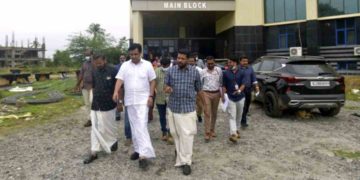 മെഡിക്കൽ കോളേജിലെ നിർമ്മാണ പ്രവർത്തനങ്ങൾ വിലയിരുത്തുന്നതിന്  മന്ത്രി പി. എ മുഹമ്മദ് റിയാസ്